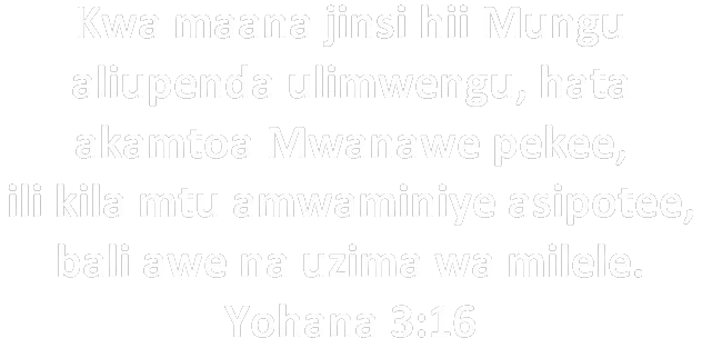 Mstari wa Biblia Yohana 3:16